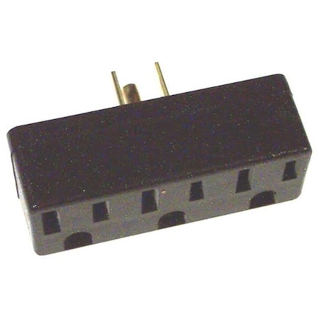 Leviton Leviton Ivory Triple Tap Plug-In Outlet Adapter  006-00697-00I 006-00697-00I